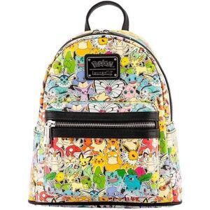 Loungefly Pokemon Rainbow Ombre All Over placement Mini Backpack